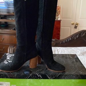 Sam Edelman black suede tall boots. Sz 7.5 excellent condition